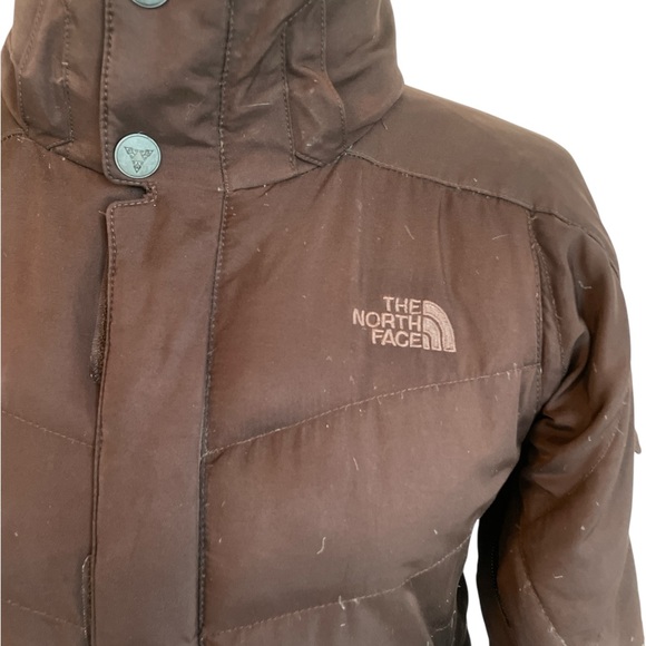FLASH SALE! The North Face Women's Brown Recco 600 w/faux Fur Hood, Small - Picture 3 of 10